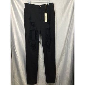 Aphrodite Plus Size Ripped/Destroyed Jeans Black Size 3X NWT